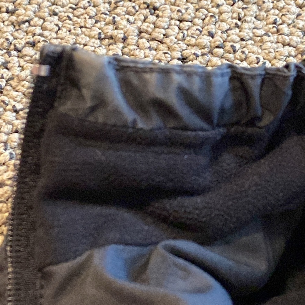 Lucy Fleece Lined Black Polka Dot Zip Up Vest Size Xs In Euc — image 7 of 8